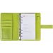 Бизнес-организатор 130х190мм на магните, комбинированная обложка, коричнево-салатовый