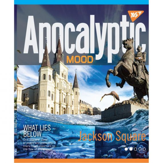 Тетрадь 48л. Yes офс/лин. иридиум+УФ-спл Apocalyptic Тетрадь 48л. Yes офс/лин. иридиум+УФ-спл Apocalyptic