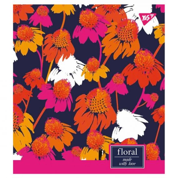 Тетрадь 48л. Yes офс/кл. неон+софт-тач Floral explosion Тетрадь 48л. Yes офс/кл. неон+софт-тач Floral explosion