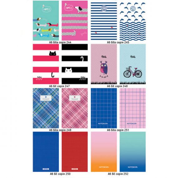 Блокнот А-6 48аркушів клітинка, спіраль збоку, картонна обкладинка, Асорті асорті Поліграфіст Блокнот А-6 48аркушів клітинка, спіраль збоку, картонна обкладинка, Асорті асорті Поліграфіст