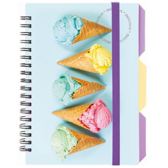 Блокнот В-6 100аркушів клітинка, спіраль збоку, пластикова обкладинка Cookies Блокнот В-6 100аркушів клітинка, спіраль збоку, пластикова обкладинка Cookies