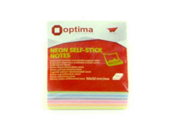 Бумага для заметок кл 250л 50х50 неон микс Optima Бумага для заметок кл 250л 50х50 неон микс Optima