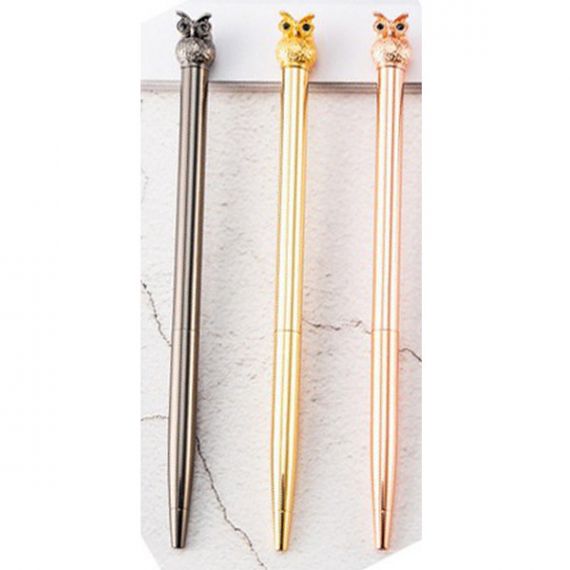 Ручка кулькова Сова, пластиковий футляр, асорті