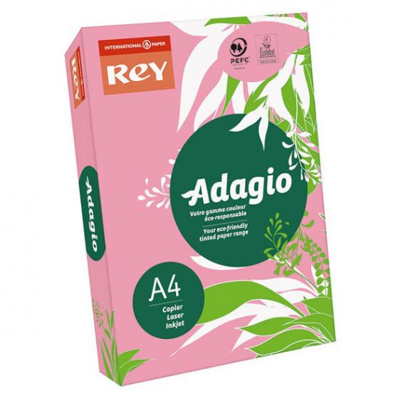 Бумага цветная А-4 80г 500л средний розовый Candy Rey Adagio Бумага цветная А-4 80г 500л средний розовый Candy Rey Adagio