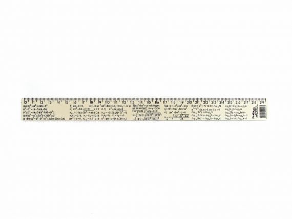 Линейка пластиковая 30см формулы Алгебра Линейка пластиковая 30см формулы Алгебра