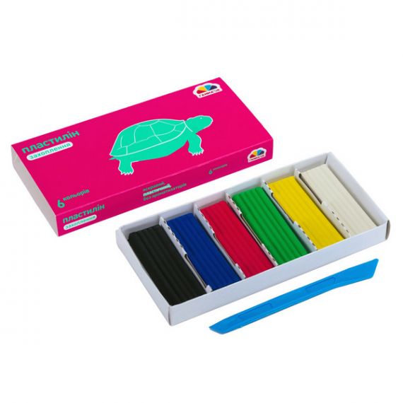 Пластилін Гамма UA Нововолинськ Захоплення 6 кольорів 120г Пластилін Гамма UA Нововолинськ Захоплення 6 кольорів 120г