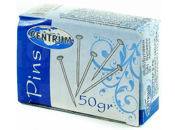 Шпильки канцелярські 50г Centrum