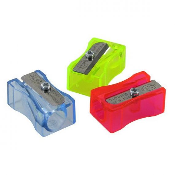 Точилка KUM пластиковая без контейнера флуорисцентная микс Точилка KUM пластиковая без контейнера флуорисцентная микс