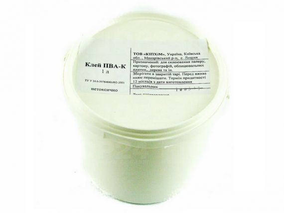 Клей ПВА 1000г КіП у відерці Клей ПВА 1000г КіП у відерці