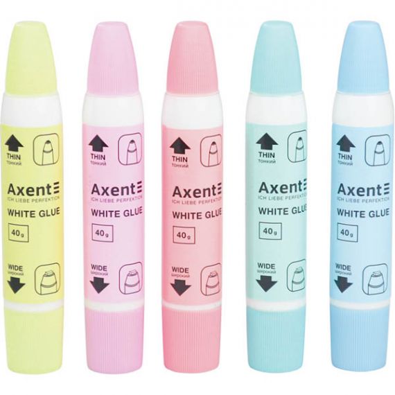 Клей ПВА 40г 2 аплікатора Axent Клей ПВА 40г 2 аплікатора Axent