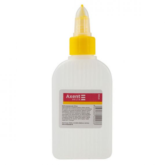 Клей канцелярський 100мл супер-ковпачок Axent Delta Клей канцелярський 100мл супер-ковпачок Axent Delta