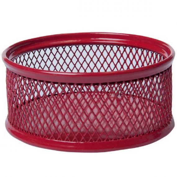 Подставка для скрепок 80х40 металлическая сетка красная Buromax Подставка для скрепок 80х40 металлическая сетка красная Buromax