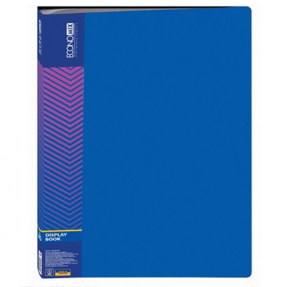 Папка пластикова А-4 40 файлів Economix синя Папка пластикова А-4 40 файлів Economix синя