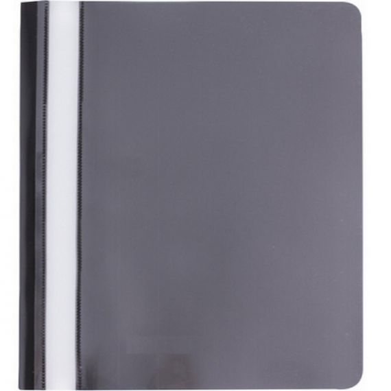 Скоросшиватель А-5 Economix фактура глянец черный Скоросшиватель А-5 Economix фактура глянец черный