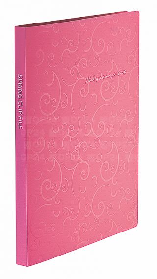 Папка-скоросшиватель пластиковая А-4 Clip A Buromax Barocco розовая Папка-скоросшиватель пластиковая А-4 Clip A Buromax Barocco розовая