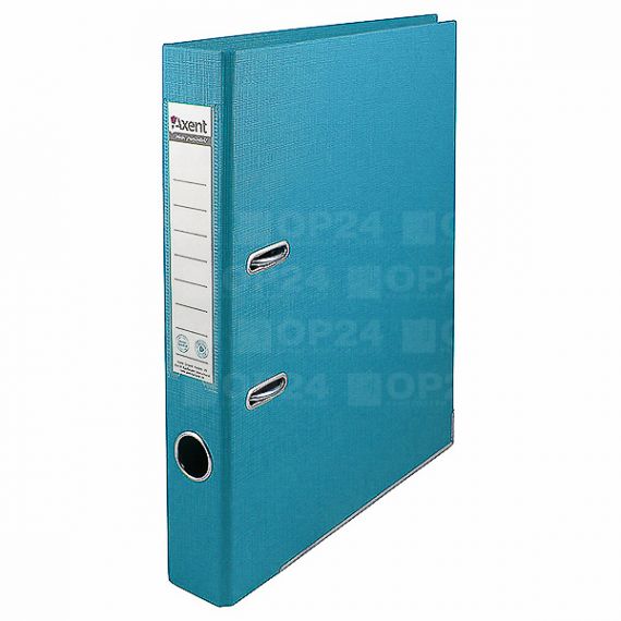 Папка-регистратор А-4 50мм РР Axent Prestige двухстороннее покрытие голубая Папка-регистратор А-4 50мм РР Axent Prestige двухстороннее покрытие голубая