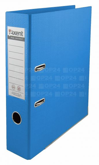 Папка-регистратор А-4 75мм РР Axent Prestige двухстороннее покрытие голубая Папка-регистратор А-4 75мм РР Axent Prestige двухстороннее покрытие голубая