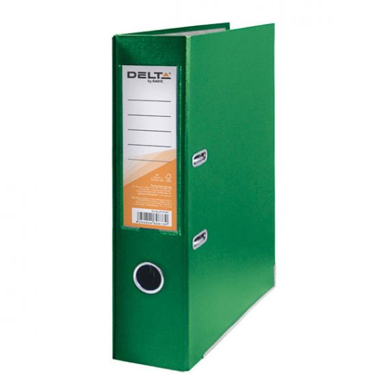 Папка-регистратор А-4 75мм PP Delta by Axent односторонняя зеленая Папка-регистратор А-4 75мм PP Delta by Axent односторонняя зеленая