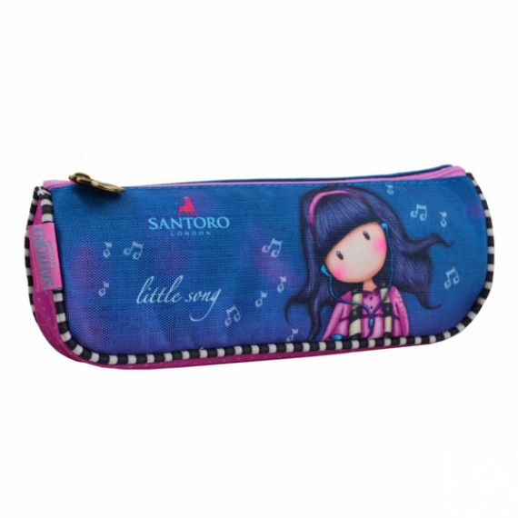 Пенал YES на молнии 1отделение, Santoro Little Song, полиэстер, 20х8х5см Пенал YES на молнии 1отделение, Santoro Little Song, полиэстер, 20х8х5см