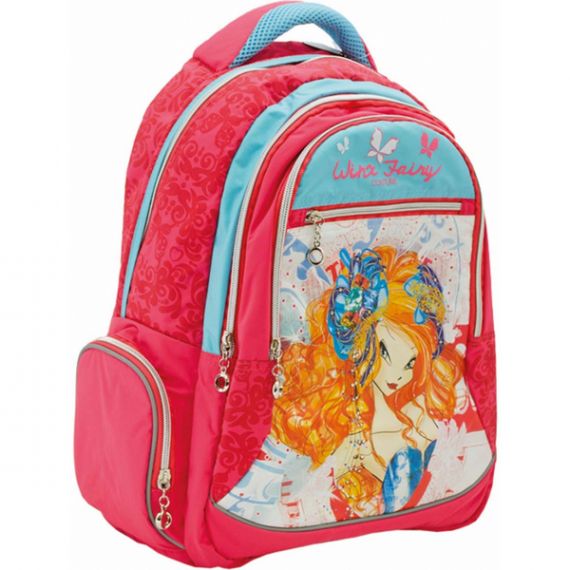 Рюкзак YES Winx 3отделения, уплотненная спинка, 2боковых кармана Рюкзак YES Winx 3отделения, уплотненная спинка, 2боковых кармана