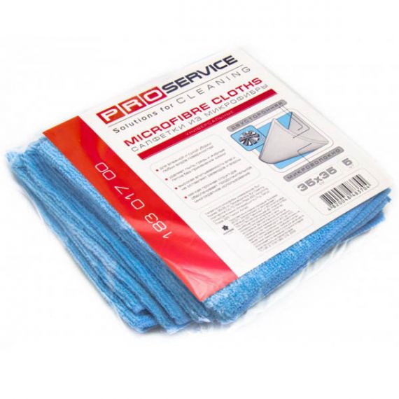 Салфетки для уборки, микрофибра 35х35см 5шт (цена за 1шт) PRO Салфетки для уборки, микрофибра 35х35см 5шт (цена за 1шт) PRO