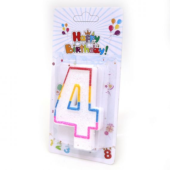 Свечка-цифра 4 Свечка-цифра 4