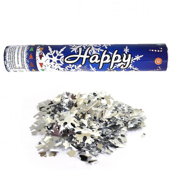 Хлопушка 30см пружина Snowflake (снежинки из фольги) Хлопушка 30см пружина Snowflake (снежинки из фольги)
