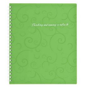 Зошит спіраль В-5 80арк клітинка, пластик салатовий Barocco BM Зошит спіраль В-5 80арк клітинка, пластик салатовий Barocco BM