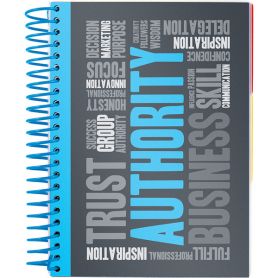 Зошит спіраль А-5 120арк кл з роздільниками пластик блакитний Axent Зошит спіраль А-5 120арк кл з роздільниками пластик блакитний Axent