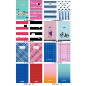 Блокнот А-6 48аркушів клітинка, спіраль збоку, картонна обкладинка, Асорті асорті Поліграфіст Блокнот А-6 48аркушів клітинка, спіраль збоку, картонна обкладинка, Асорті асорті Поліграфіст