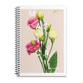 Блокнот А-6 48арк. кл.сп. збоку №6766 Квіткова магія Gold Brisk Блокнот А-6 48арк. кл.сп. збоку №6766 Квіткова магія Gold Brisk