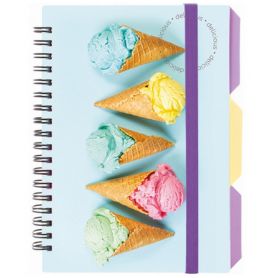 Блокнот В-6 100аркушів клітинка, спіраль збоку, пластикова обкладинка Cookies Блокнот В-6 100аркушів клітинка, спіраль збоку, пластикова обкладинка Cookies