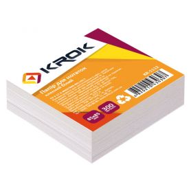 Бумага для заметок 85х85 300л белая кл. Krok Бумага для заметок 85х85 300л белая кл. Krok