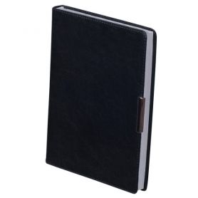 Щоденник Buromax А-5 144арк. Salerno інтегральна обкладинка, кремовий папір, чорний