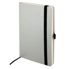 Тижневик датований Axent А-5- Partner Flex на гумці, м'яка обкл, крем.папір, срібний