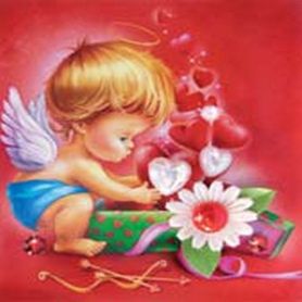 Валентинка-открытка ручная работа мини 83