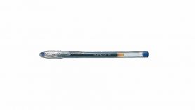Ручка гелевая Pilot G-1 прозрачный корпус, металлический наконечник, синяя