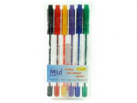 Набор ручек масляных 6цветов Матадор *Mild