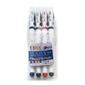 Набор ручек гелевых 04цв. пластиковий корпус, в ПВХ* JO