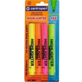Набор маркеров текстовых Centropen Fax 4 цвета (увеличенный объем чернил) 1-4,6мм Набор маркеров текстовых Centropen Fax 4 цвета (увеличенный объем чернил) 1-4,6мм