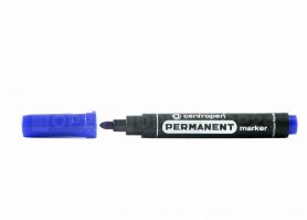Маркер перманентний Centropen 2,5мм круглий синій Маркер перманентний Centropen 2,5мм круглий синій