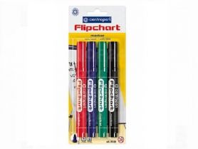 Набір маркерів для фліпчартів Centropen 4 кольори 2.5мм круглі на блістері Набір маркерів для фліпчартів Centropen 4 кольори 2.5мм круглі на блістері