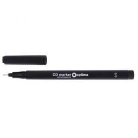 Маркер спеціальний Optima CD/DVD 0,4мм чорний Маркер спеціальний Optima CD/DVD 0,4мм чорний
