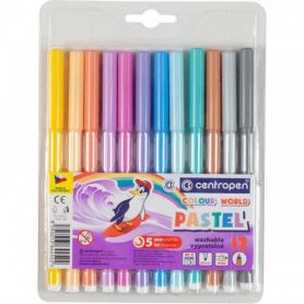 Фломастери 12шт. Centropen Colour world пастельні кольори Фломастери 12шт. Centropen Colour world пастельні кольори