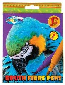 Фломастери 12шт. Centrum в картоні,пишучий вузол пензлик Фломастери 12шт. Centrum в картоні,пишучий вузол пензлик