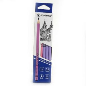 Карандаш графитный Acmeliae 2B микс Орнамент