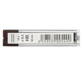 Грифель KOH-I-NOOR 0.5мм HВ (12шт в футляре)