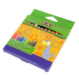 Олівці воскові 12шт Zibi KIDS Line Олівці воскові 12шт Zibi KIDS Line