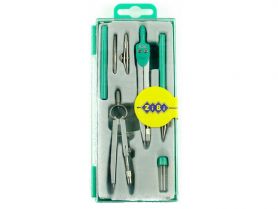 Готовальня ZiBi 7 предметів, циркуль 120мм салатова Basis KIDS Line Готовальня ZiBi 7 предметів, циркуль 120мм салатова Basis KIDS Line