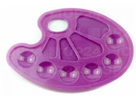 Палітра пластикова овальна, кольорова Палітра пластикова овальна, кольорова